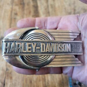 Harley Davidson sterling silver buckle.